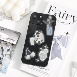 40pcs/lot Ins Retro Romantic 3D Decoration Stickers Diary DIY Scrapbooking Sticker Kawaii Korean Stationery Personalizd (ONLINE ORDER ONLY)