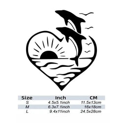 CUTE Dolphin Stickers Make Your Car Look Fun and Lovable,for  Cars, Trucks, Walls, Laptops, Windows, Motorcycles, Bumpers (ONLINE ORDER ONLY)