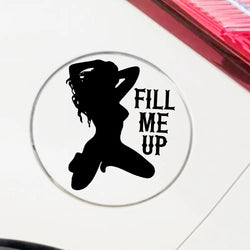 Funny Fuel Tank Cap Sticker for Car Decoration Sexy Beauty Exterior Accessories Stickers High Quality Waterproof Vinyl Decals (ONLINE ORDER ONLY)