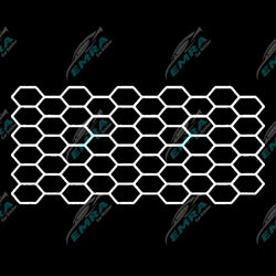 Honeycomb JDM Car Sticker External Accessories Sports Competition Style Decorative Die Cutting PVC Vinyl Decals Fits For Any Car (ONLINE ORDER ONLY)