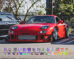 Japanese Anime for Car Sticker Decoration Windshield Banner Decal JDM Sticker External Accessories Waterproof Vinyl Decals (ONLINE ORDER ONLY)