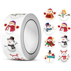 100-500pcs Heterotypic Christmas Themed Animals Stickers 8 Designs 2.5cm/1inch DlY Graffiti Holiday Party Decoration Labels (ONLINE ORDER ONLY)