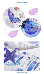 3Pcs Jellyfish Rose Butterfly Laser Sticker DIY Scrapbooking Happy Planning Photo Album Deco Stickers Art Kawaii Stationery (ONLINE ORDER ONLY)