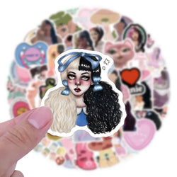 Melanie Martinez Stickers Set: Cartoon Decals for Album, Notebook, Phone, Guitar, Fridge, Laptop, Kids Toy Gift (ONLINE ORDER ONLY)