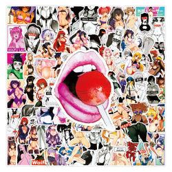 50/100Pcs Sexy Girl Hentai Waifu Bunny Girl Anime Sticker Bicycle Guitar Suitcase Notebook Motorcycle Graffiti Stickers Gift (ONLINE ORDER ONLY)