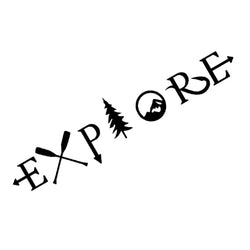 Car Stickers Graphics Explore Tree Mountain Adventure Design Decal For Van Camper RV Motorhome Caravan Bus Auto Decoration (ONLINE ORDER ONLY)