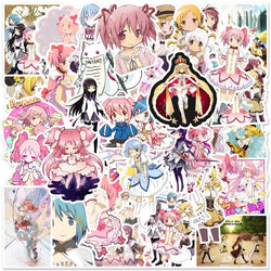 50pcs Mahou Shoujo Stickers for Luggage, Water Bottles, Phones, Laptops, Cars, Scooters, and More (Online Order Only)