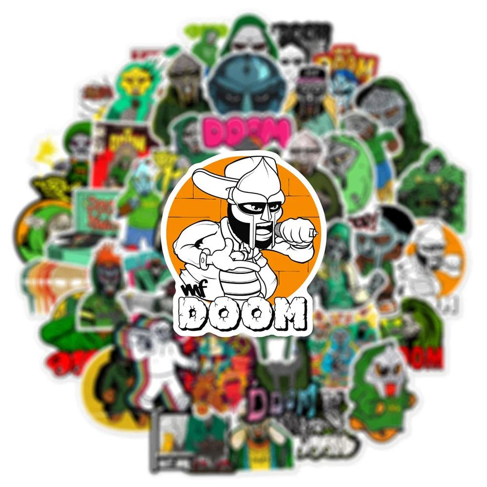 10/30/50pcs Hip Hop Rapper MF Doom Sticker Packs (ONLINE ORDER ONLY)