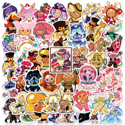 50pcs Cute Cartoon Game Cookie Run Kingdom Stickers For Kids Adults Laptop Luggage Guitar Skateboard Waterproof Vinyl Decals (ONLINE ORDER ONLY)