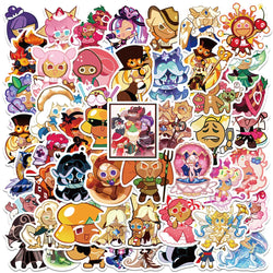 50pcs Cute Cartoon Game Cookie Run Kingdom Stickers For Kids Adults Laptop Luggage Guitar Skateboard Waterproof Vinyl Decals (ONLINE ORDER ONLY)