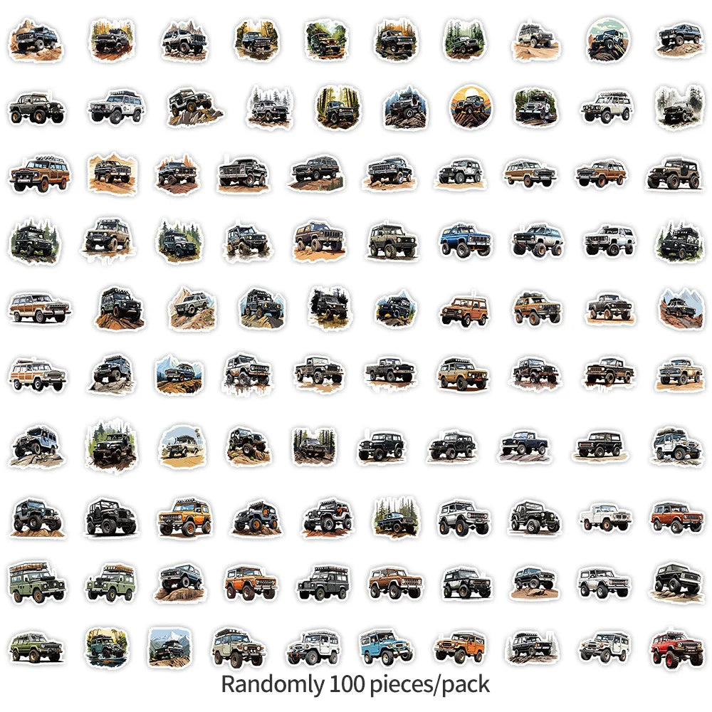 Cool Off-Road Vehicle Series Sticker Packs (ONLINE ORDER ONLY)
