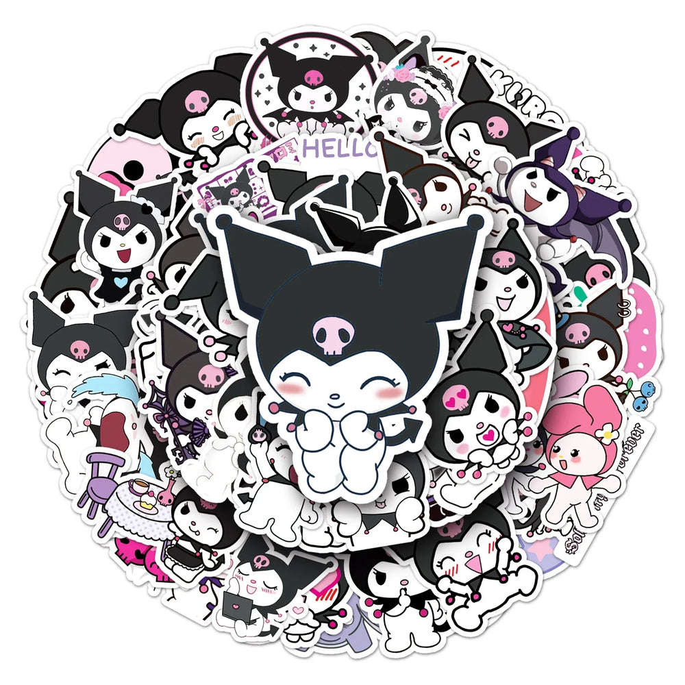 MINISO Kuromi Waterproof Vinyl Stickers 50Pcs (Online Order Only)