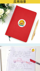 Smile Face Sticker Kids Reward Sticker Yellow Dots Labels Happy Animal  Sticker Kids Toys School Teacher Student Stationery (ONLINE ORDER ONLY)