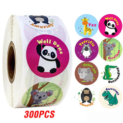 100-500pcs Cartoon Animals Sticker for Children 8 Designs Cute Thank You Scrapbooking Stationery Sealing Labels Rewards Stickers (ONLINE ORDER ONLY)