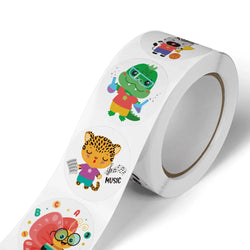 100-500pcs Cartoon Dinosaur Animal stickers for kid Teacher Reward Encourage Sticker Stationery for Boy DIY Sticker 1inch (ONLINE ORDER ONLY)