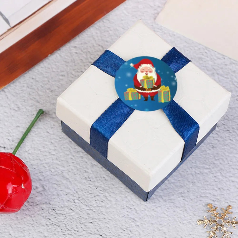 50-500pcs Cartoon Merry Christmas Sticker Santa Claus Tree Paper Label New Year Cute Snowman Stationery Stickers For Kids Gift (ONLINE ORDER ONLY)
