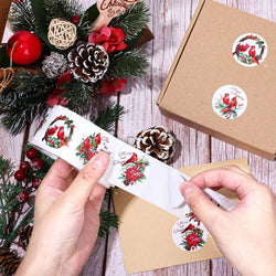 100-500Pcs Christmas Stickers Xmas Labels Stickers Decor Merry Christmas Decorations For Home New Year Gift Stationery stickers (Online Order Only)