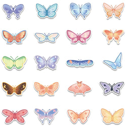 10/40Pcs Lovely Butterfly Label Stickers Set Decorative Stationery Craft Stickers Scrapbooking Diy Diary Album Stick Label (Online Order Only)