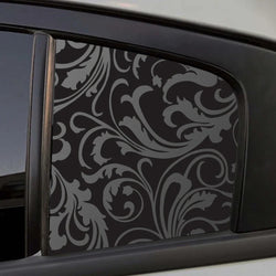 Universal  Floral Pattern Car Sticker for Triangular Window Decoration All Vehicles Accessories PVC Waterproof Vinyl Decals (ONLINE ORDER ONLY)