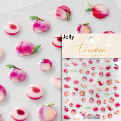 Fruit Paradise Guava Strawberry Pear Peach Orange Watermelon Pitaya Cherry Kiwifruit Pineapple Nail Art Stickers Manicure Decals (ONLINE ORDER ONLY)