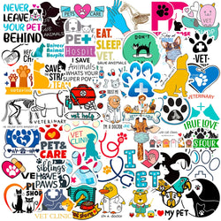 Cartoon Animal Stickers Pack - Cute, Funny Decals for Kids, DIY, Fridge, Luggage, Skateboard, Car (Online Order Only)
