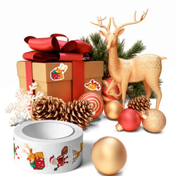 100-500pcs Merry Christmas Stickers Cristmas Xmas Party Seal Labels Stickers For DIY Gifts Baking Package Envelope Stationery (Online Order Only)