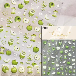 Colored Shiny Jelly Claw Paw Pudding Dessert Cherry Bowknot Cake Bow Tie Drink Food Love Heart Nail Art Sticker Manicure Decal (ONLINE ORDER ONLY)