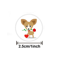 100-500pcs Cute Cat Stickers Animal Cartoon Label Gifts Decoration School Reward Encourage Student Stationery Thank You Stickers (ONLINE ORDER ONLY)