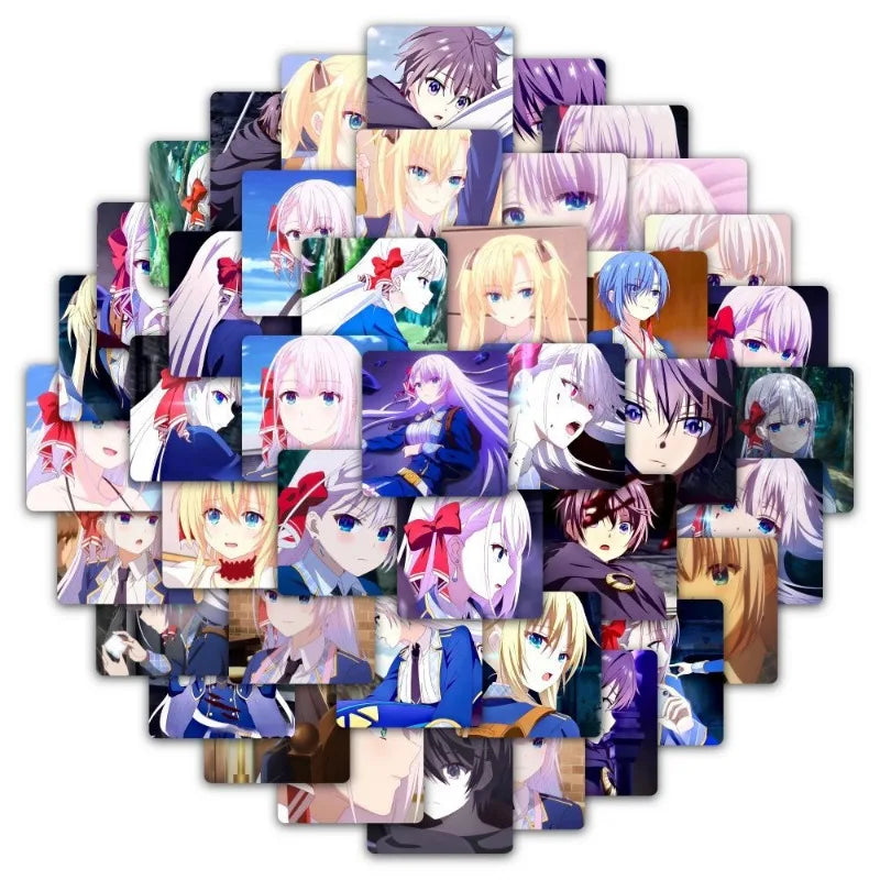 Seiken Gakuin Anime Sticker Pack - 58pcs for Luggage, Water Cup, Laptop, Scooter, Refrigerator Decoration (Online Order Only)