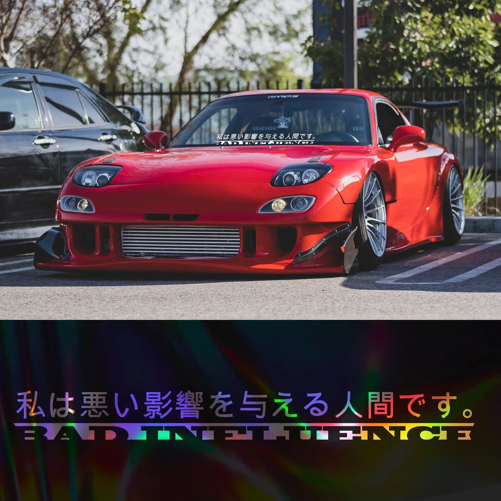 Japanese Anime for Car Sticker Decoration Windshield Banner Decal JDM Sticker External Accessories Waterproof Vinyl Decals (ONLINE ORDER ONLY)