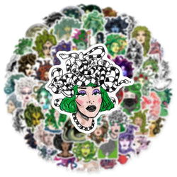 10/50Pcs Cartoon Snaker Medusa Stickers for Car Suitcase Skateboard Guitar Laptop Phone Decor Graffiti Waterproof Sticker Toys (ONLINE ORDER ONLY)