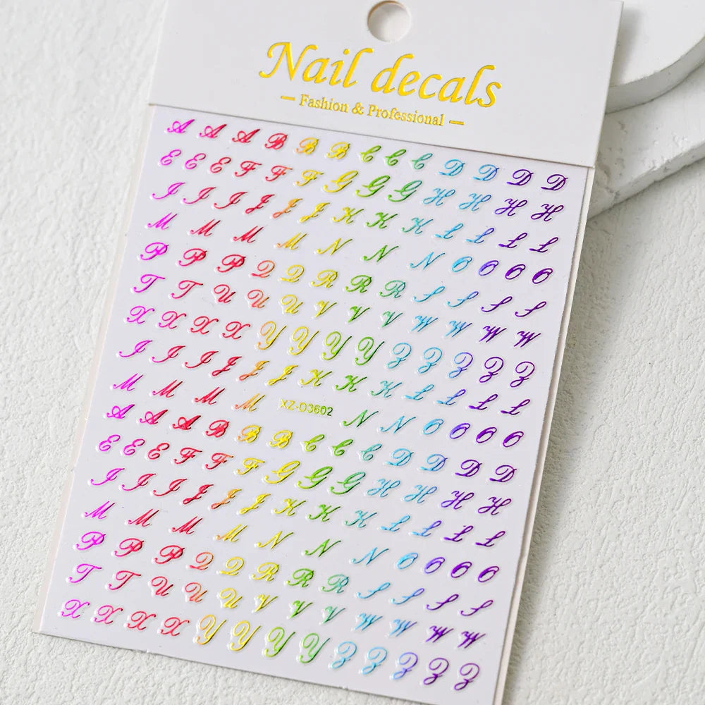 1Sheet Laser Star Nail Stickers 3D Metallic Mirror Gold/Silver Irregular Star Manicure Decals Y2K Self Adhesive Nails Decoration (ONLINE ORDER ONLY)