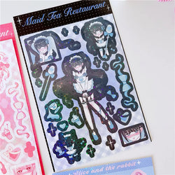 Original Cute Sweet Maid Anime Series Sticker Scrapbooking DIY Album Decoration Sticker Aesthetic Personalized Kawaii Stationery (ONLINE ORDER ONLY)