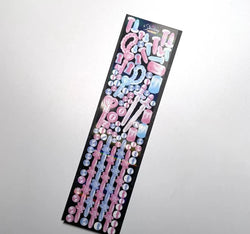 Korean Ins Dark Skull Love Key Chain Sticker Scrapbooking Photo Frame Handmade Stationery Decorative Kawaii Stickers Art Supply (ONLINE ORDER ONLY)