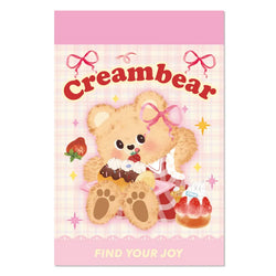 50piece/book Retro Cute Cream Bear Sticker for Phone Camera Journal Postcard DIY Kawaii Decoration Sticker Gift (ONLINE ORDER ONLY)