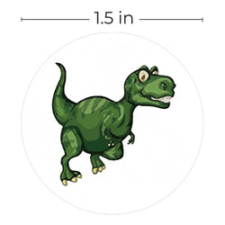 100-500 Pcs Round Cartoon Dinosaur Adhesive Diy Seal Stickers Album Label Decor Stationery Teachers Reward Children with Gifts (ONLINE ORDER ONLY)