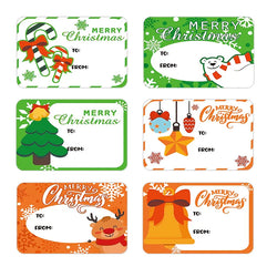 50-250Pcs Santa Claus Christmas Gift Decoration Sticker Packaging Stationery Sticker Happy Holidays Decoration Seal Label (ONLINE ORDER ONLY)