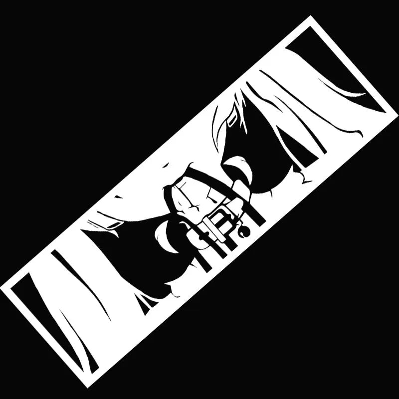 Anime Sticker For Car PVC Vinyl Decal Automobile Modification Window Bumper Decoration Interior Accessories PVC Decals (ONLINE ORDER ONLY)