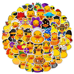 10/50Pcs Cute Little Yellow Duck Stickers For Suitcase Laptop Phone Cartoon Sticker Craft Supplies Vintage Scrapbooking Material (Online Order Only)