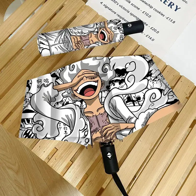 One Piece Nika Luffy Fold Umbrella Automatic Sunscreen (ONLINE ORDER ONLY)