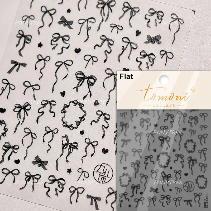 Sexy Red Grape Wine Bowknot Cocktail Goblet Cup Soda Liquid Shiny Sparkling Self Adhesive Nail Art Stickers 3D Manicure Decals (ONLINE ORDER ONLY)