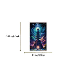 78pcs Magic Witch Moon Tarot Graffiti Stickers Cool Dark Goth Decals Toy DIY Scrapbook Bottle Phone Luggage Car Sticker (Online Order Only)