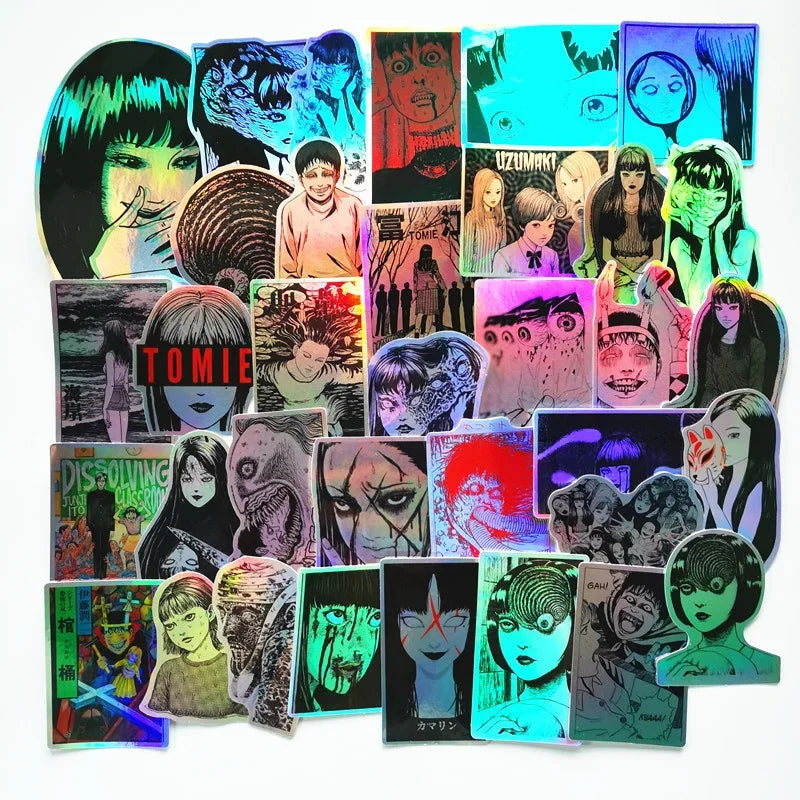 Horror Comics Stickers 10/30/50Pcs Vinyl Decals for Snowboard Laptop Luggage Car Fridge (ONLINE ORDER ONLY)