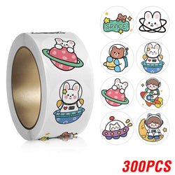 100-500pcs Children Reward Encouragement Sticker Cartoon Cute Sticker Birthday/holiday Party Gift Packaging Sealing Decor Lables (ONLINE ORDER ONLY)