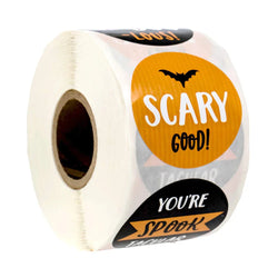 100-500pcs Halloween Decoration Labels Seal Stickers Pumpkin ghost Cat Elf Witch Ghost Sealing Gift Paper Label Sticker (Online Order Only)