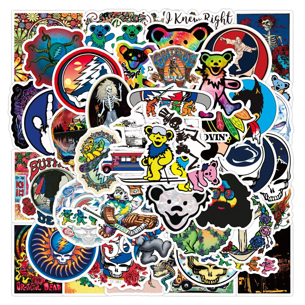 10/30/50pcs Grateful Dead Stickers Packs (ONLINE ORDER ONLY)