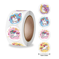 100-500PCS New Kids Stickers Korean Stationery Rolling Cartoon Animal Stickers Roll Small Packaging Stickers Photocard Decor (ONLINE ORDER ONLY)