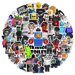 10/30/50/100PCS Skibidi Toilet Sticker Graffiti PVC Waterproof Notebook Laptop Fridge Bike Wall Funny Cartoon Decals Kids Toys (ONLINE ORDER ONLY)
