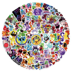 Horror Game Smiling Critters Stickers Waterproof Decals for Phone Laptop Luggage Skateboard Bike Fridge (Online Order Only)