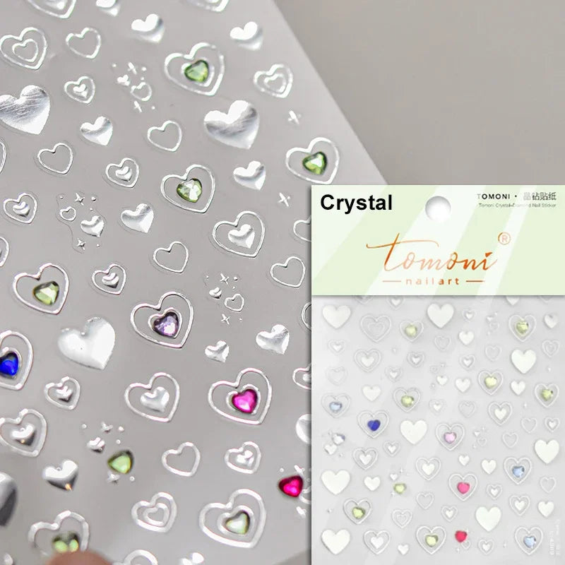 Dreamy Moon Star Cloud Butterfly Starrylight Rhinestone 5D Soft Embossed Relief Nail Art Sticker 3D Decal Decoration Manicure (ONLINE ORDER ONLY)